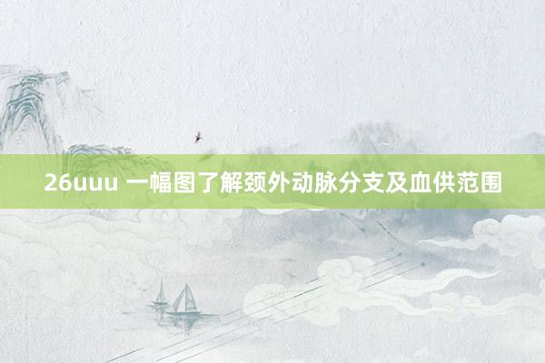 26uuu 一幅图了解颈外动脉分支及血供范围