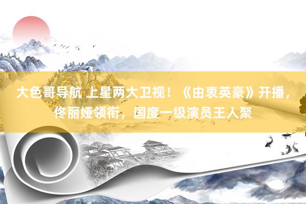 大色哥导航 上星两大卫视！《由衷英豪》开播，佟丽娅领衔，国度一级演员王人聚