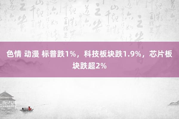 色情 动漫 标普跌1%，科技板块跌1.9%，芯片板块跌超2%
