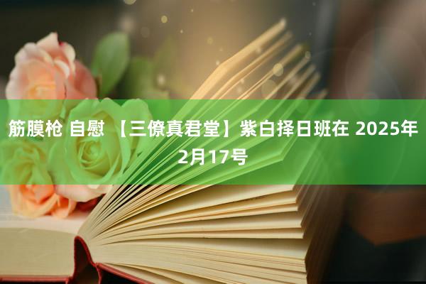 筋膜枪 自慰 【三僚真君堂】紫白择日班在 2025年2月17号