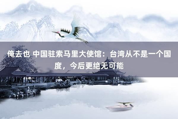 俺去也 中国驻索马里大使馆：台湾从不是一个国度，今后更绝无可能
