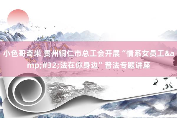 小色哥奇米 贵州铜仁市总工会开展“情系女员工&#32;法在你身边”普法专题讲座