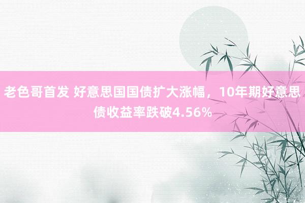 老色哥首发 好意思国国债扩大涨幅，10年期好意思债收益率跌破4.56%