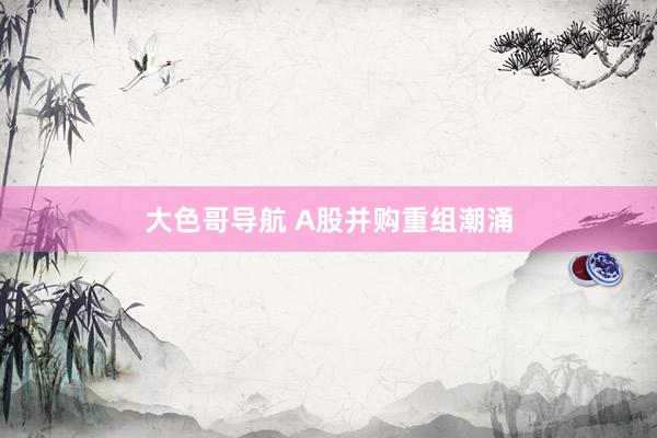 大色哥导航 A股并购重组潮涌