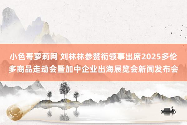 小色哥萝莉网 刘林林参赞衔领事出席2025多伦多商品走动会暨加中企业出海展览会新闻发布会