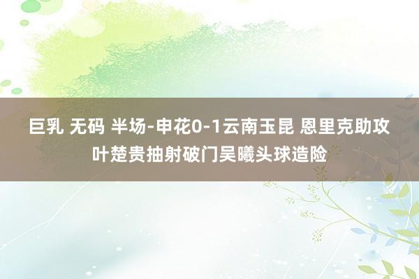 巨乳 无码 半场-申花0-1云南玉昆 恩里克助攻叶楚贵抽射破门吴曦头球造险