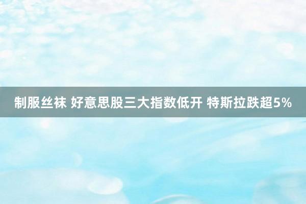 制服丝袜 好意思股三大指数低开 特斯拉跌超5%