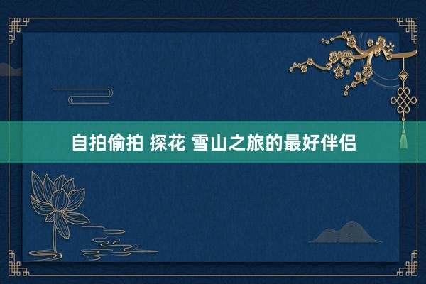 自拍偷拍 探花 雪山之旅的最好伴侣