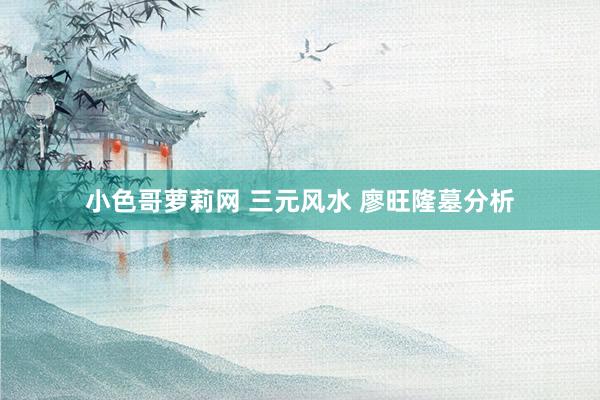 小色哥萝莉网 三元风水 廖旺隆墓分析