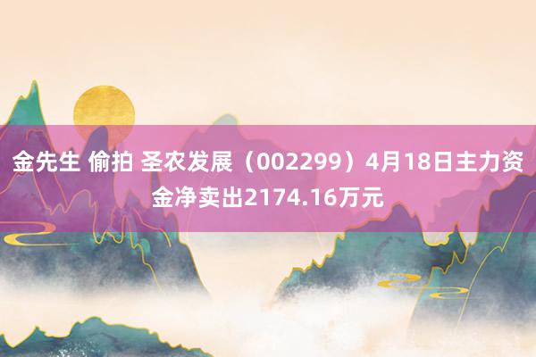 金先生 偷拍 圣农发展（002299）4月18日主力资金净卖出2174.16万元